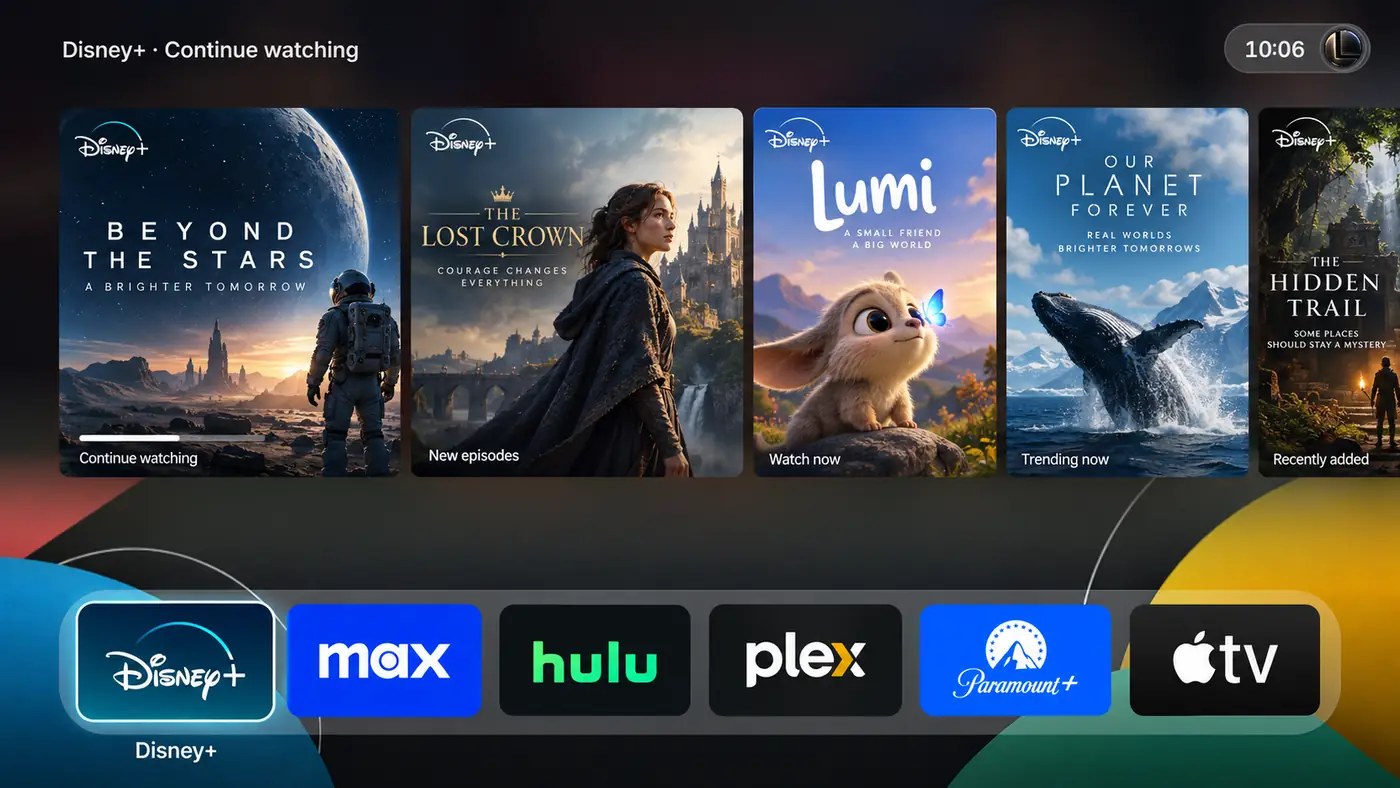 Standart düzende kare simgeli dock